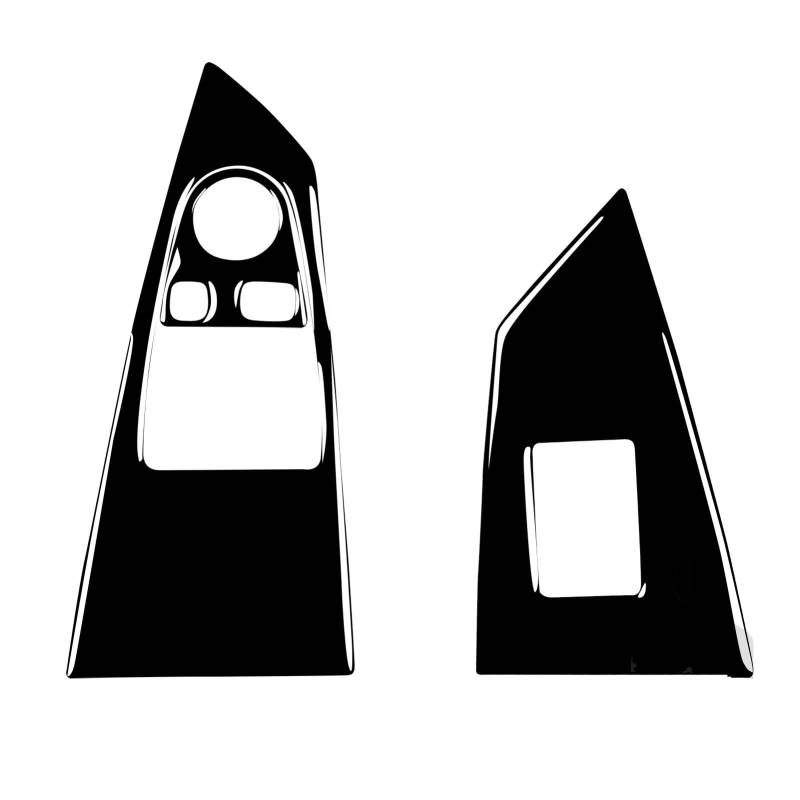 Innenzubehör Für 6er E63 E64 2004–2010 Fensterheber-Bedienfeld-Trim-Abdeckung Innenaufkleber Auto Innenform(A LHD) von QILINGS