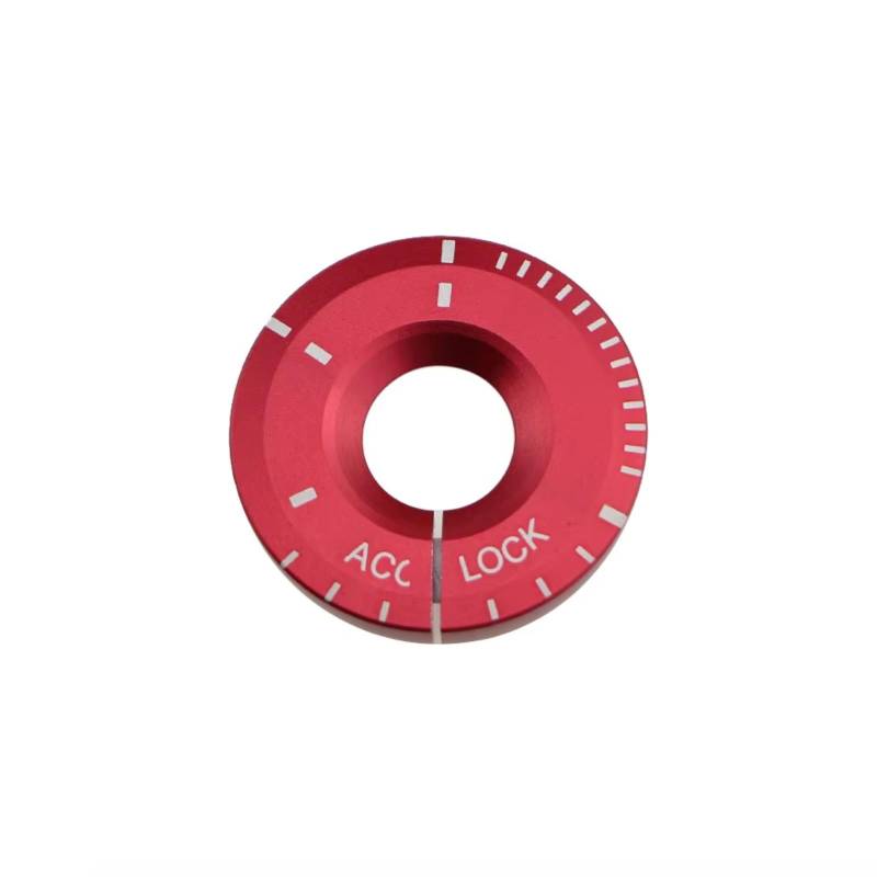 Innenzubehör Für A1 A3 A4 A5 A6 A7 A8L Q3 Q5 Q7 TT Auto-Styling Auto Zündung Schalter Dekoration Schlüssel ring Aufkleber Auto Innenform(Red) von QILINGS