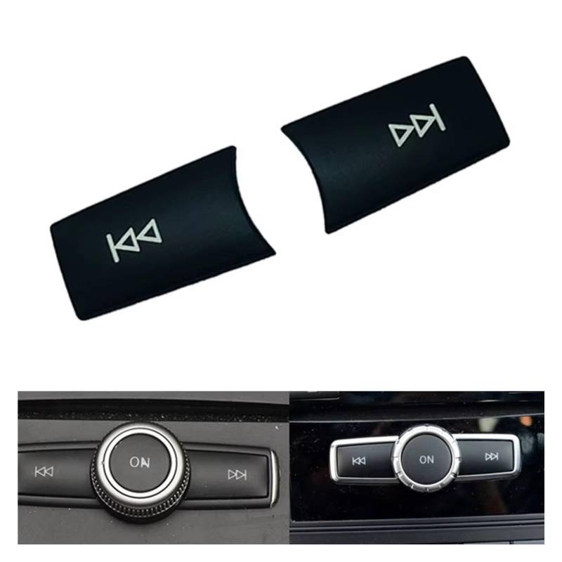 Innenzubehör Für Benz ABCE Für GLK Für CLS ML Für GLA W176 W246 W204 W212 X204 Auto Volumen Schalter Taste Abdeckung Auto Innenform(Style 4 Black) von QILINGS