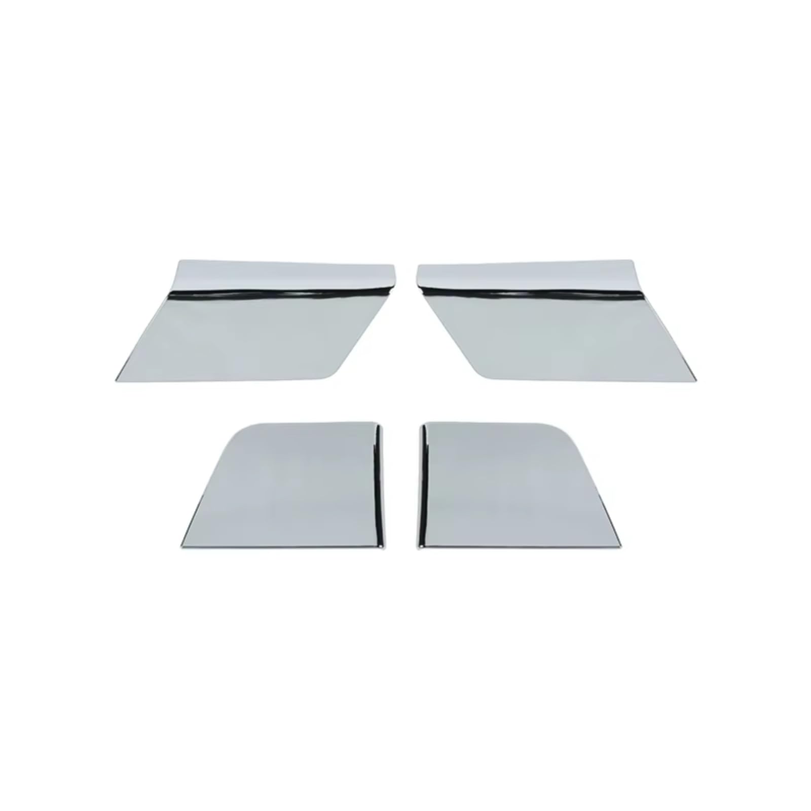 Innenzubehör Für Ford für F150 2021-2024 Auto Tür Panel Trim Fenster Lift-Taste Seite Dekoration Abdeckung Innen Auto Innenform(Chrome) von QILINGS