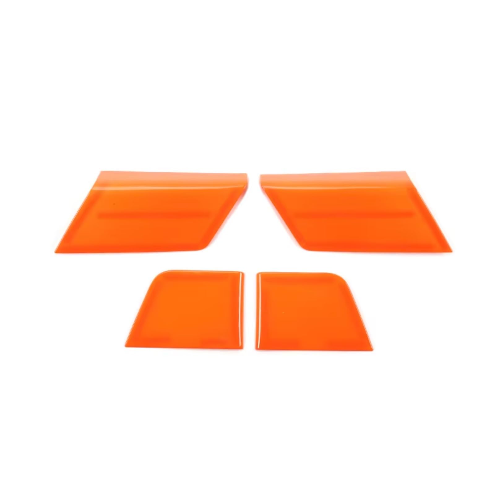 Innenzubehör Für Ford für F150 2021-2024 Auto Tür Panel Trim Fenster Lift-Taste Seite Dekoration Abdeckung Innen Auto Innenform(Orange) von QILINGS