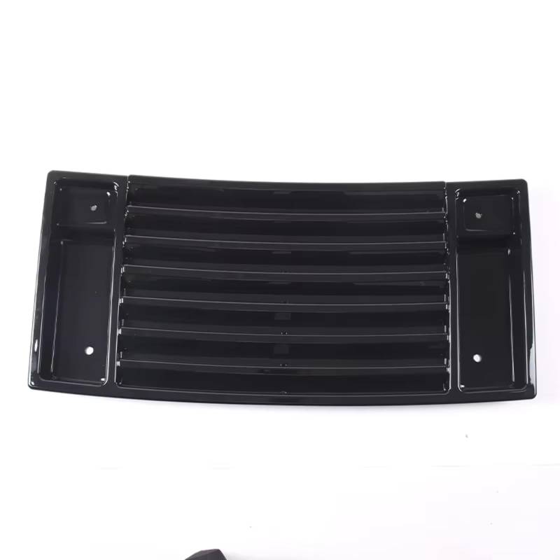 Innenzubehör Für Hummer H2 2003-2009 ABS Chrom Haube Deck Vent Panel Griff Abdeckungen Trim Auto Innenform(Black-1pcs) von QILINGS