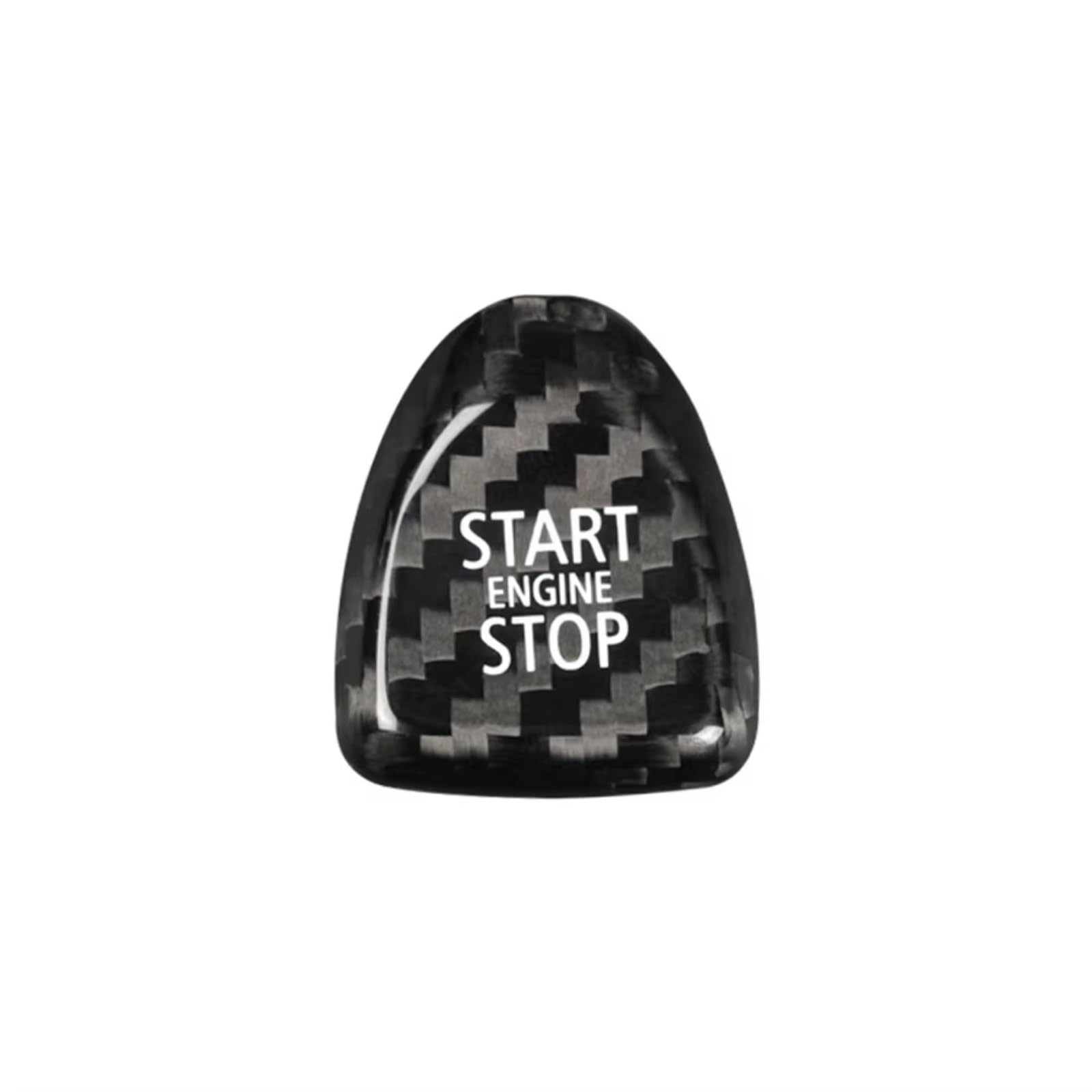 Innenzubehör Für Mini für Cooper F54 F55 F56 F57 F60 Zündung Motor Start Stop Taste Innen Trim Aufkleber Abdeckung Aufkleber Auto Innenform(Schwarz) von QILINGS