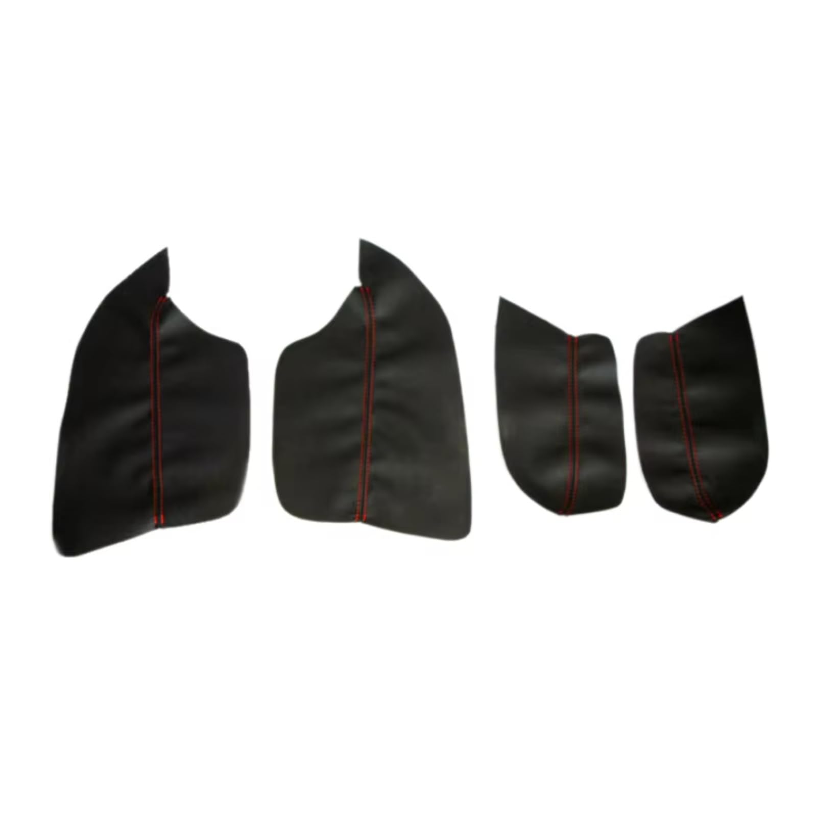 Innenzubehör Für Mitsubishi Für ASX 2013-2016 Auto-styling Tür Armlehne Panel Haut Abdeckung Aufkleber Trim Weiche Leder Tür armlehne Abdeckung Auto Innenform(Black-red line) von QILINGS