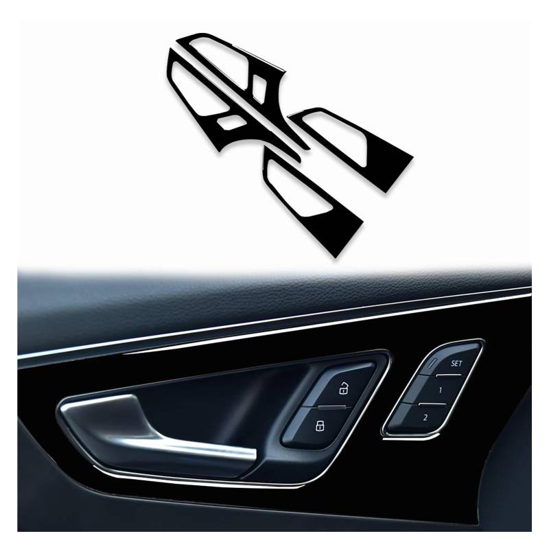 Innenzubehör Für Q7 SQ7 4M 2016-2019 Auto Lenkrad Getriebe Panel Air Outlet Tür Trim Innen Aufkleber Auto Innenform(4 Pcs B) von QILINGS