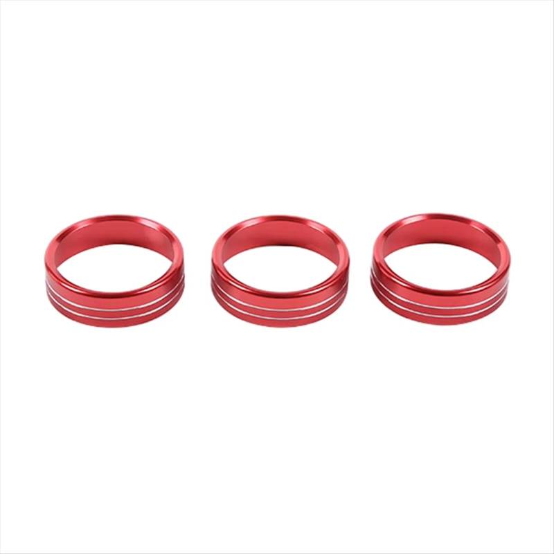 Innenzubehör Für Toyota 86 2022 2023 Auto Klimaanlage Knöpfe Schalter Ring Trim Innen Zubehör (Rot) Auto Innenform von QILINGS