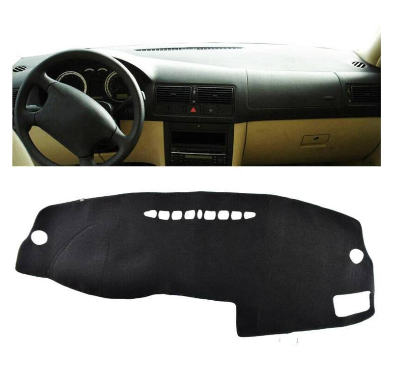 Innenzubehör Für VW Für Golf 4 MK4 1997-2003 Front Dashmat Mitte Dash Board Hitzebeständige Matte Sonnenschutz Teppich pad Auto Innenform(RHD) von QILINGS