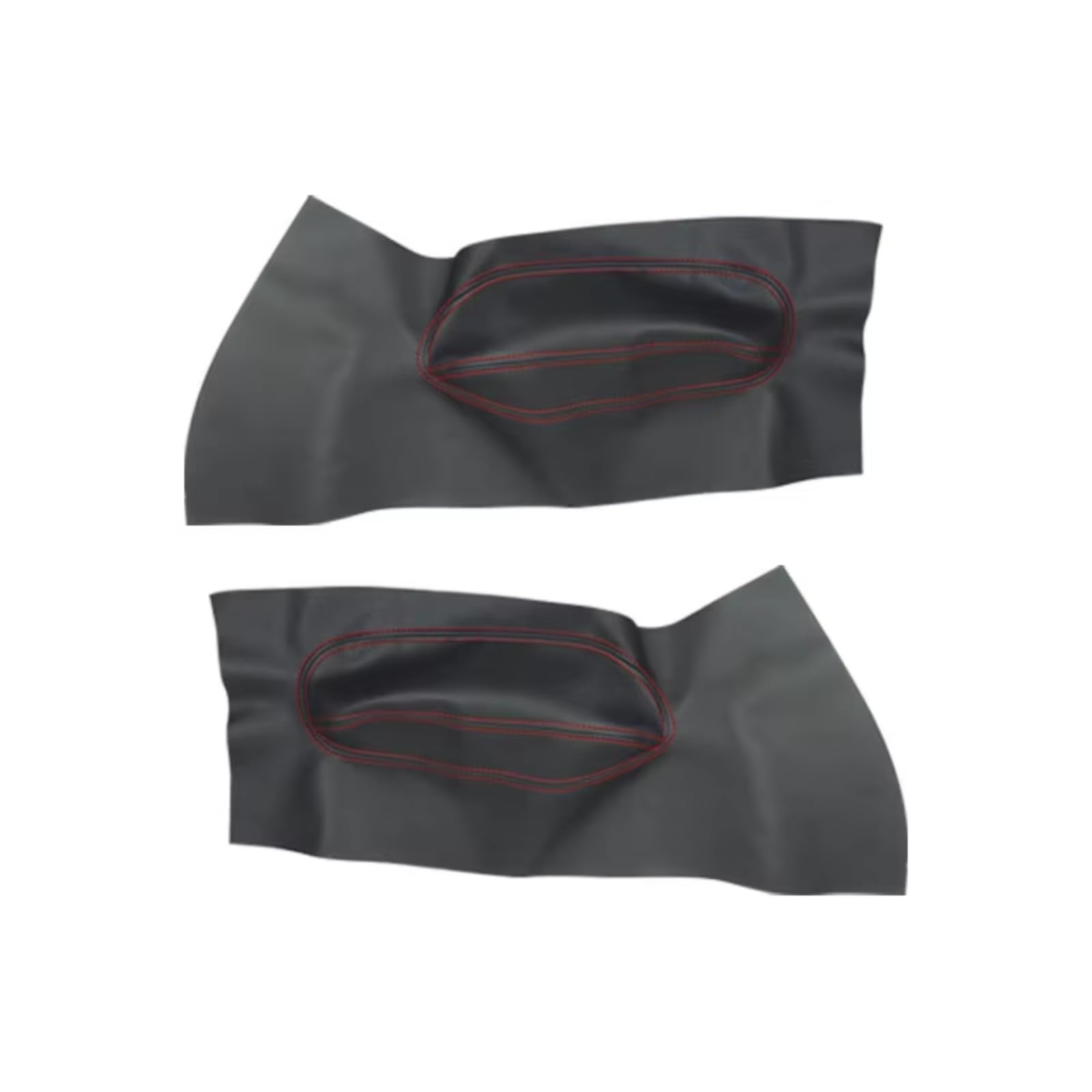 Innenzubehör Für VW Für Käfer 1998-2010 Auto Vordertür Griff Armlehne Panel Mikrofaser Leder Abdeckung Schutz Trim Auto Innenform(Black-red) von QILINGS