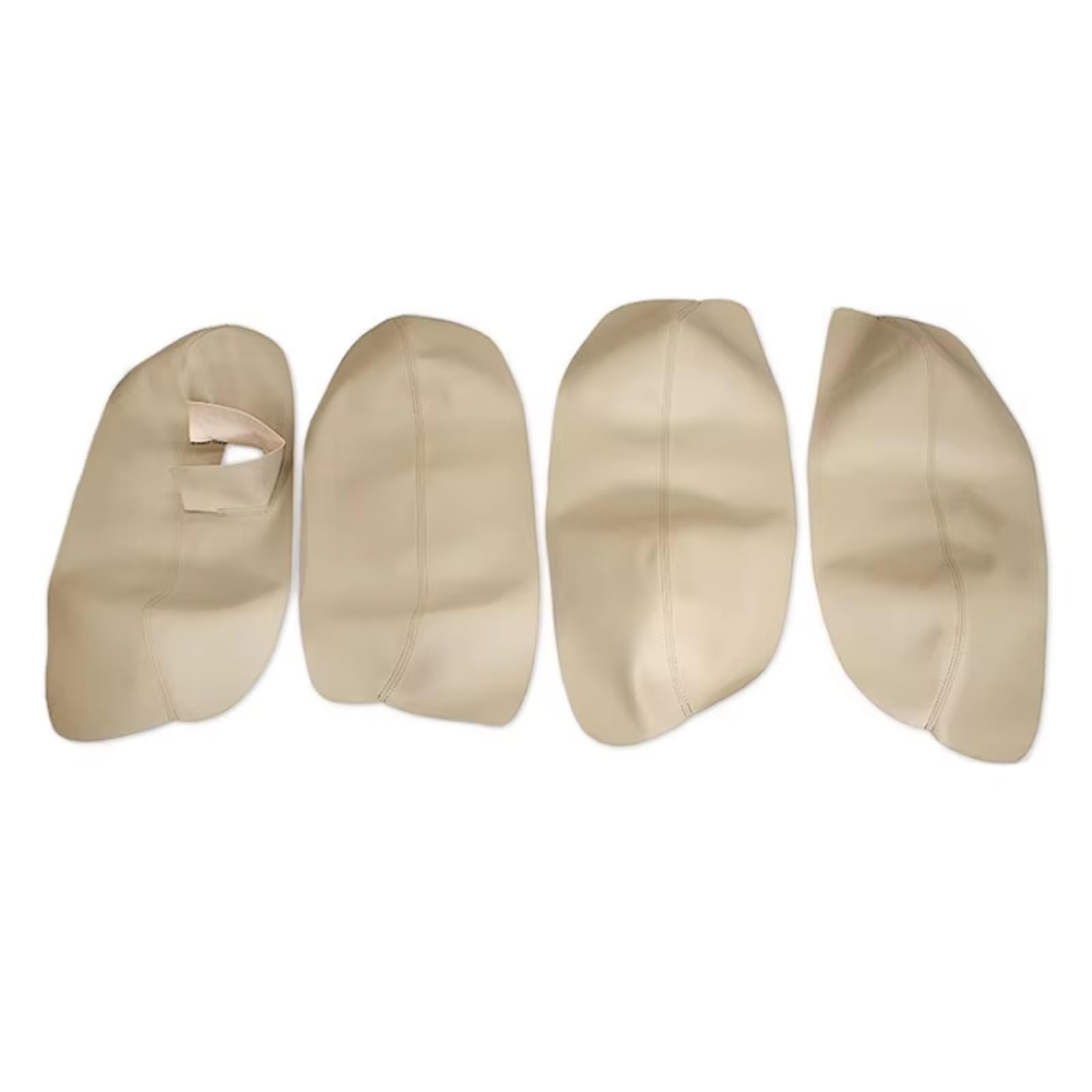 Innenzubehör Für VW Für Passat B5 1998-2005 Auto Tür Armlehne Panel Abdeckung Trim Links hand Stick Weiche Leder Tür Panel Abdeckung Auto Innenform(4pcs Beige) von QILINGS