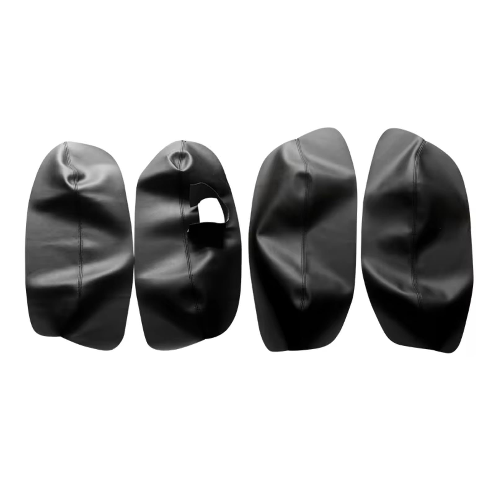 Innenzubehör Für VW Für Passat B5 1998-2005 Auto Tür Armlehne Panel Abdeckung Trim Links hand Stick Weiche Leder Tür Panel Abdeckung Auto Innenform(4pcs Black) von QILINGS