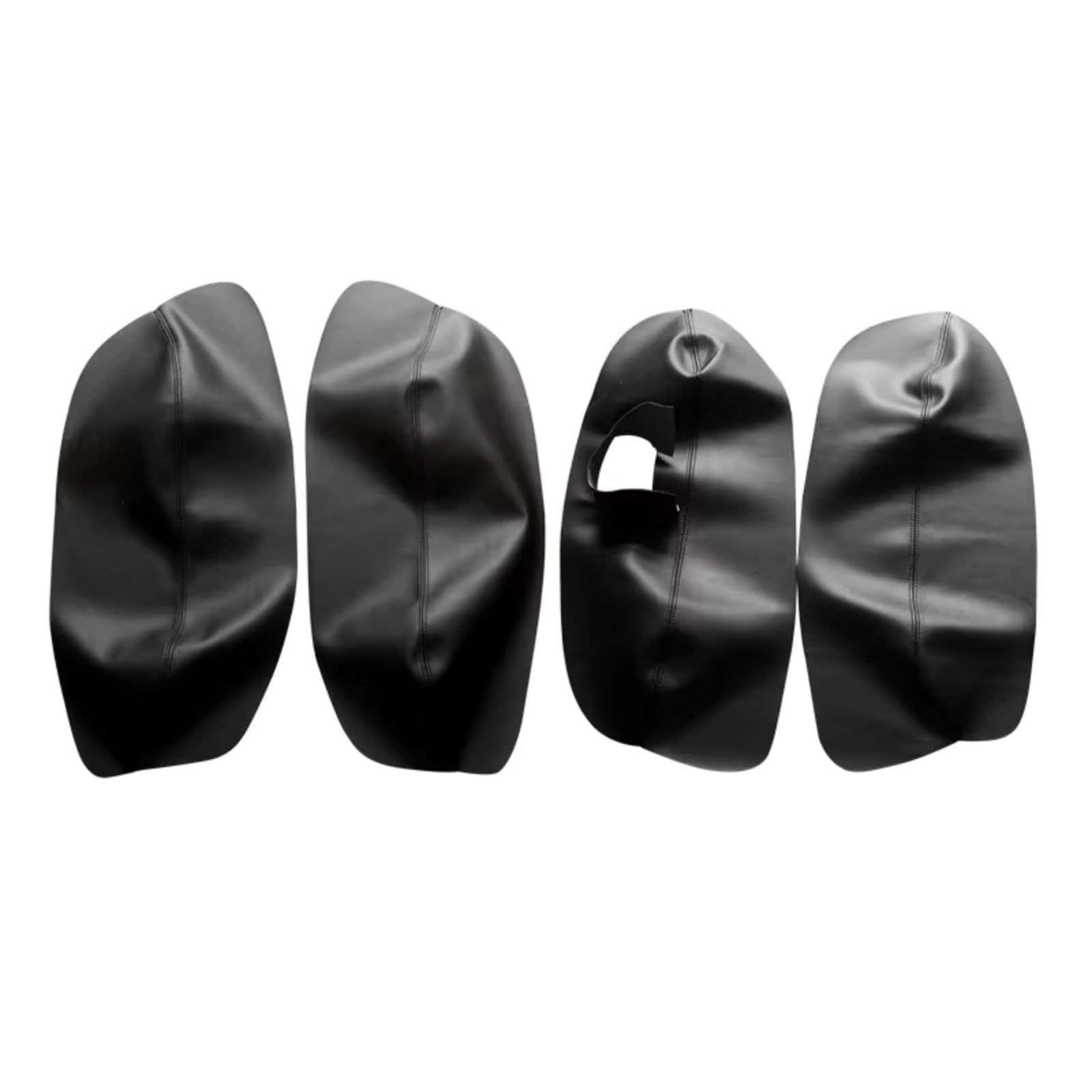 Innenzubehör Für VW Für Passat B5 1998-2005 Auto Tür Armlehne Panel Abdeckung Trim Rechtslenker Weiche Leder Tür panel Abdeckung Auto Innenform(4pcs Black) von QILINGS