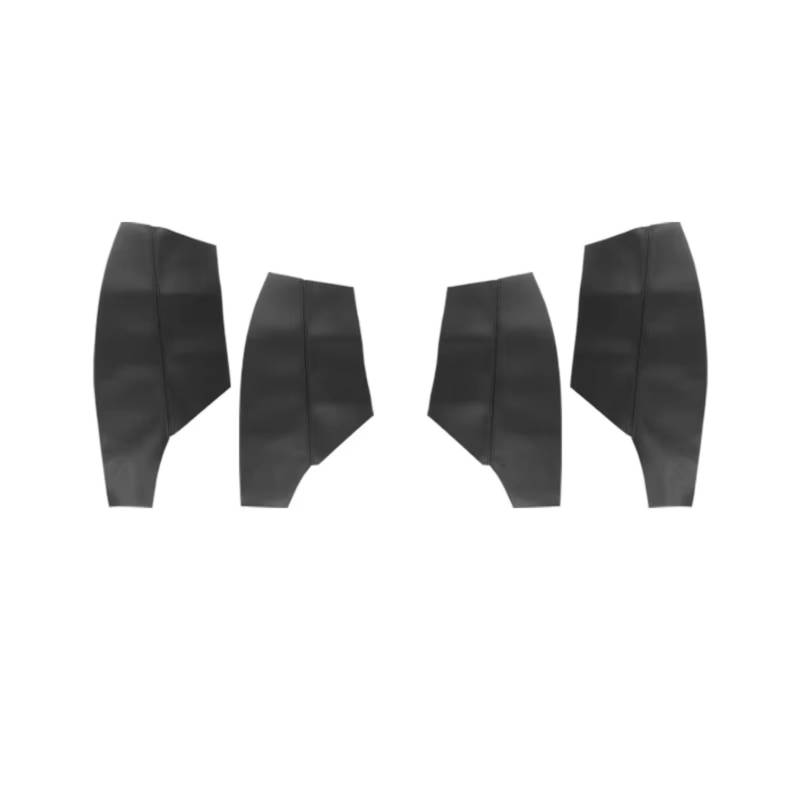 Innenzubehör Für VW Für Tiguan 2008 2009 2010 2011 2012 4 Stück Innentürgriff Panel Armlehnenabdeckung Ersatzverkleidung Auto Innenform(4xDoor Armrest Black) von QILINGS