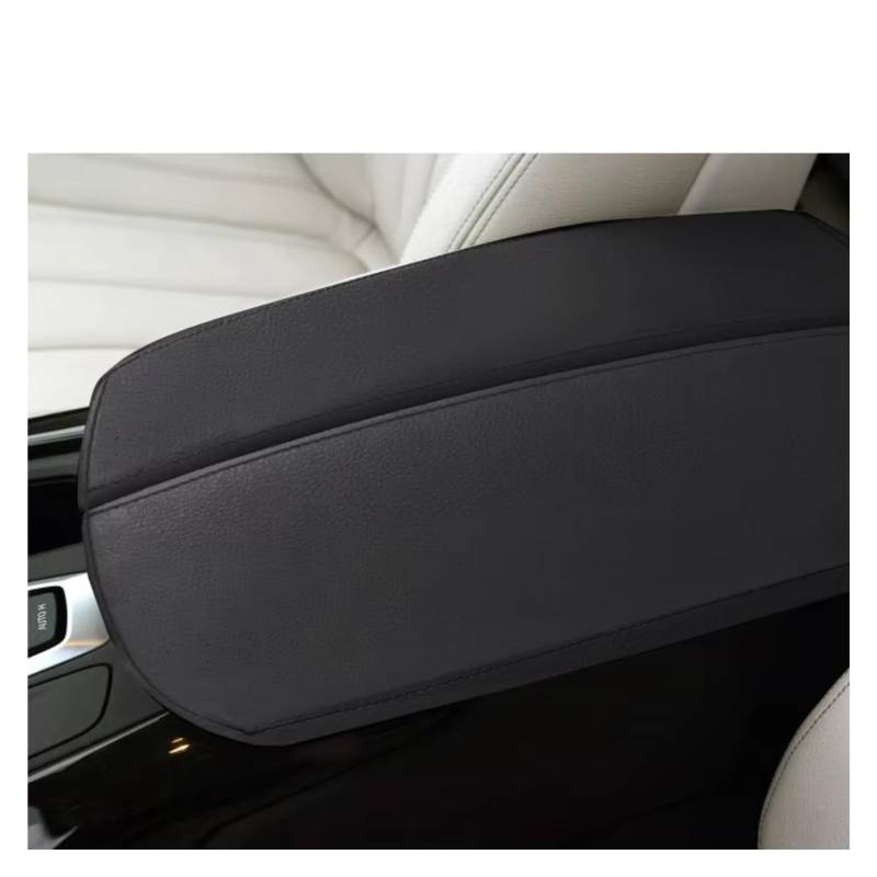 Innenzubehör Für X5 E70 2007-2013 F15 2014-2018 Auto Styling Mittelkonsole Deckel Armlehne Abdeckung Trim leder Armlehne Abdeckung Auto Innenform(Black 07-13) von QILINGS