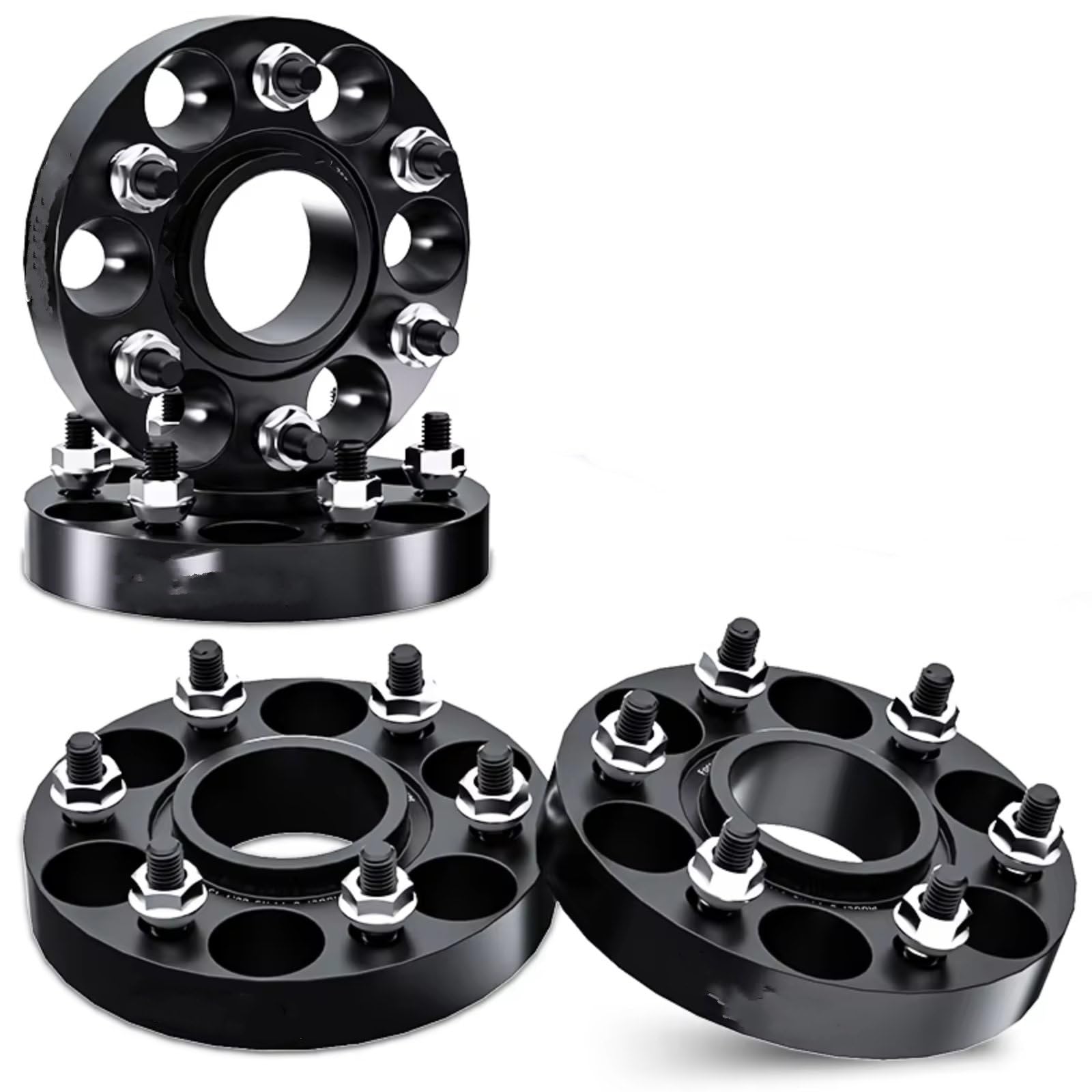 QILINGS Auto Distanzscheiben Für Ford Für Ranger M12x1,5 2/4 Stück 30/35/38mm PCD 6x139,7 CB 93,1mm Rad Spacer Adapter 6 Lug Anzug Spurverbreiterungen(4X Black 30mm) von QILINGS