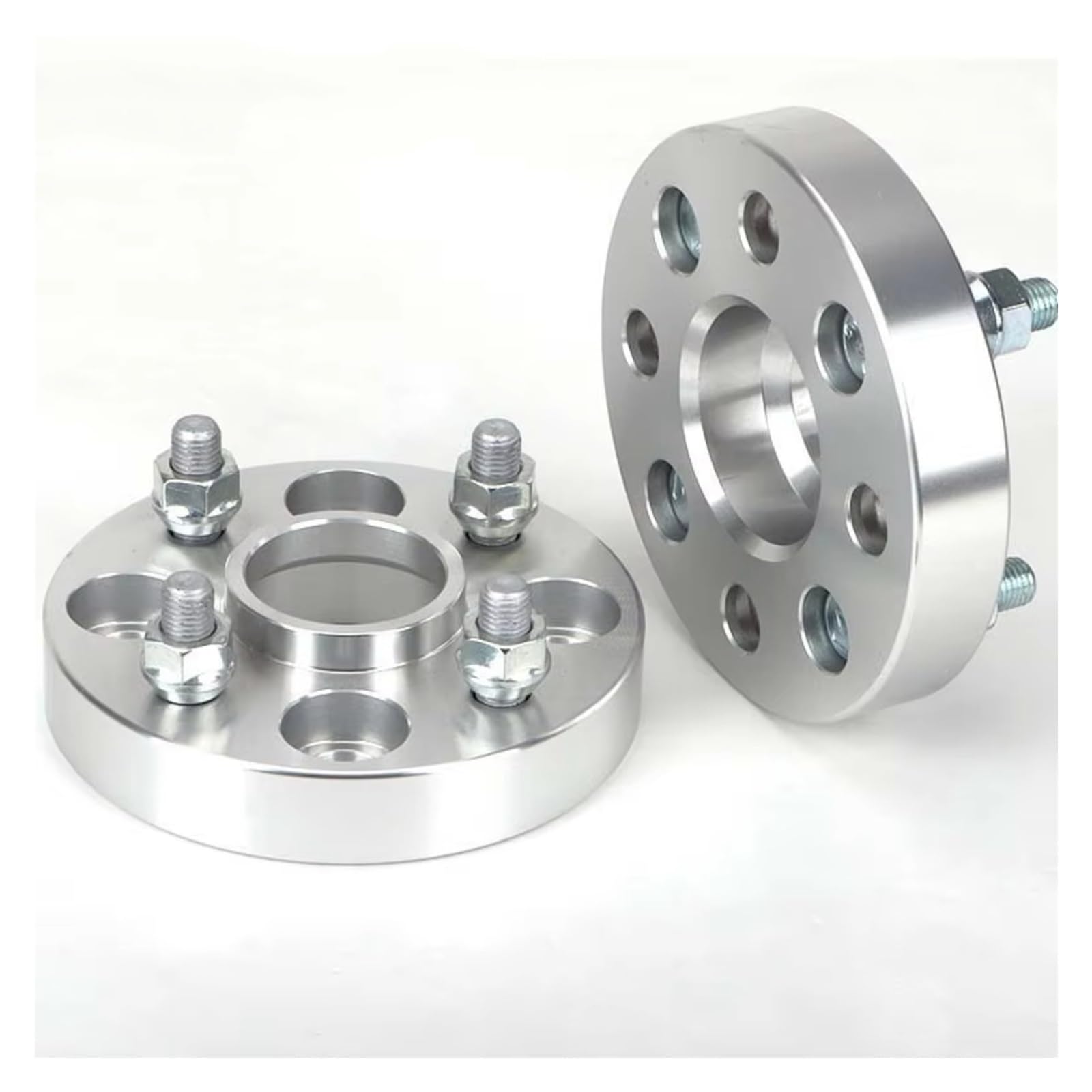 QILINGS Auto Distanzscheiben Für Mini M12x1,5 2 Stück PCD 4x100 ID = OD = 56,1mm Auto Aluminium Rad Spacer Adapter 20/25/30/35/40/45mm 4lug Spurverbreiterungen(30mm Silver) von QILINGS