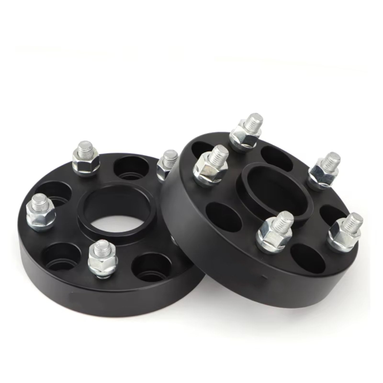 QILINGS Auto Distanzscheiben Für Toyota Für Crown GT2000 Für Prius 2 Stück 15/20/25/30/mm PCD 5X 100 CB 54,1mm Rad Spacer Adapter 5 Lug Aluminium Rad Spacer Anzug Spurverbreiterungen(15MM Black) von QILINGS