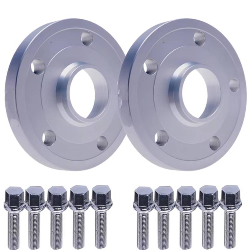 QILINGS Auto Distanzscheiben Für geschmiedete Aluminiumlegierung, 2 Stück Spurverbreiterungen 5x112 CB 66,6 mm Felgenadapter Spurverbreiterungen(Adapter 20mm 1) von QILINGS