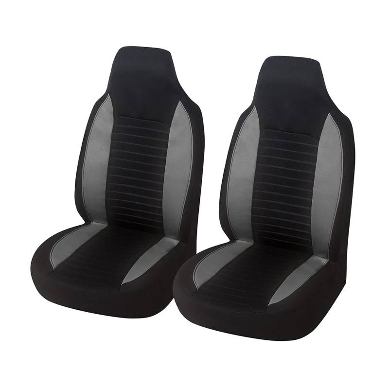 QILINGS Auto Sitzbezüge Für Nissan Für Rogue Bucket Style Autositzbezüge Universal EIN Paar Auto Vordersitzschutz Sitzbezüge Auto(2Piece Gray-B) von QILINGS