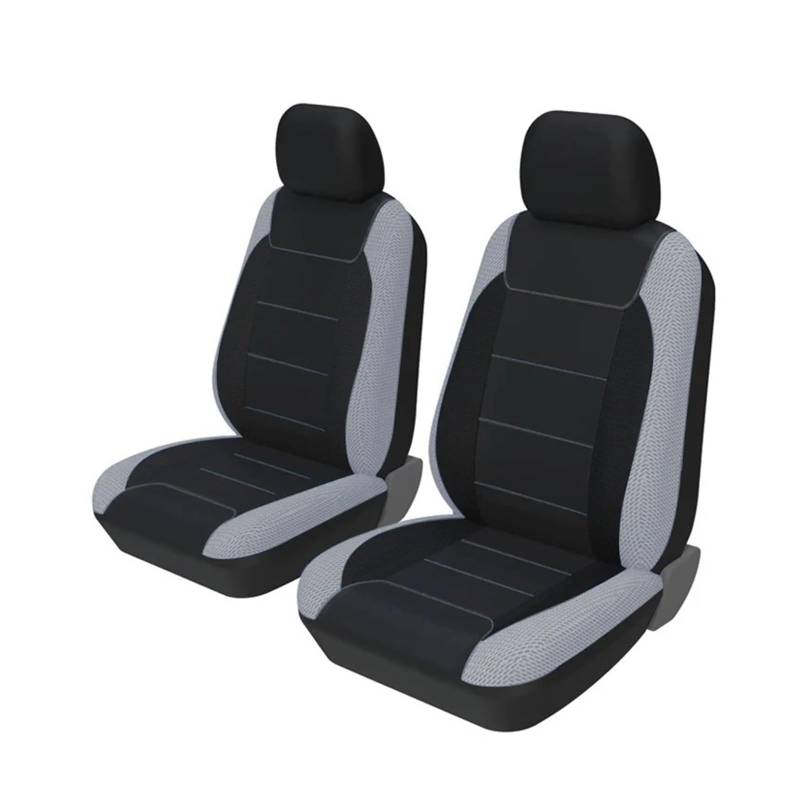 QILINGS Auto Sitzbezüge Für Niva Für Chevrolet Komplettset Autositzbezüge Polyester-Sandwichmaterial Universal Für 5-Sitzer-Autoschutz Sitzbezüge Auto(4Piece Black and Gray) von QILINGS