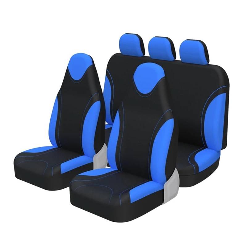 QILINGS Auto Sitzbezüge Für Seat Für Ibiza Komplettset Schalensitzschutz Mit Hoher Rückenlehne Universelle Autositzbezüge Sitzbezüge Auto(Full Blue) von QILINGS