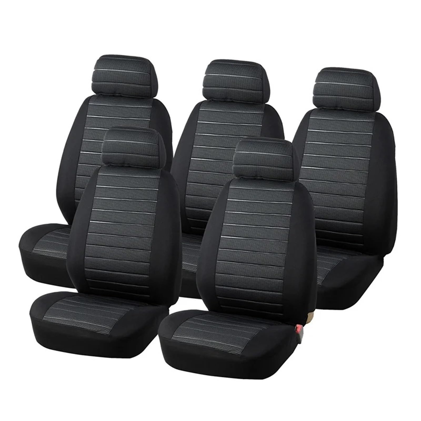 QILINGS Auto Sitzbezüge Passend Für Die Meisten Vans Minibusse Separater Autositzschutz Einzelsitzbezüge 5 Mm Schaumstoff Universell Sitzbezüge Auto(Gray 5 Piece) von QILINGS