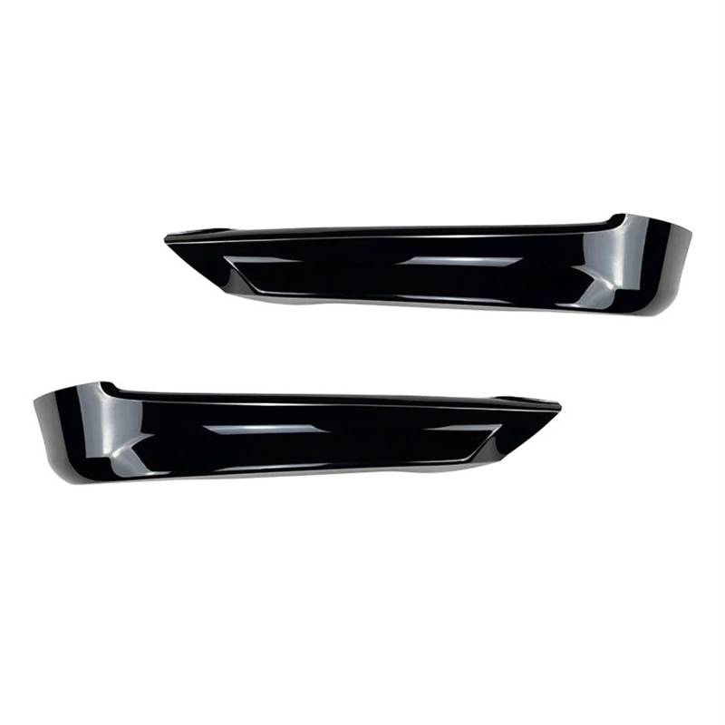 QILINGS Frontstoßstange Spoiler 5 STÜCKE Für 3er E90 E91 Auto Frontstoßstange Lippe Splitter Diffusor Body Kit Spoiler Stoßstange Schutzfolie 2005-2008 Tuning Frontlippe Spoiler(Gloss Black Splitter) von QILINGS