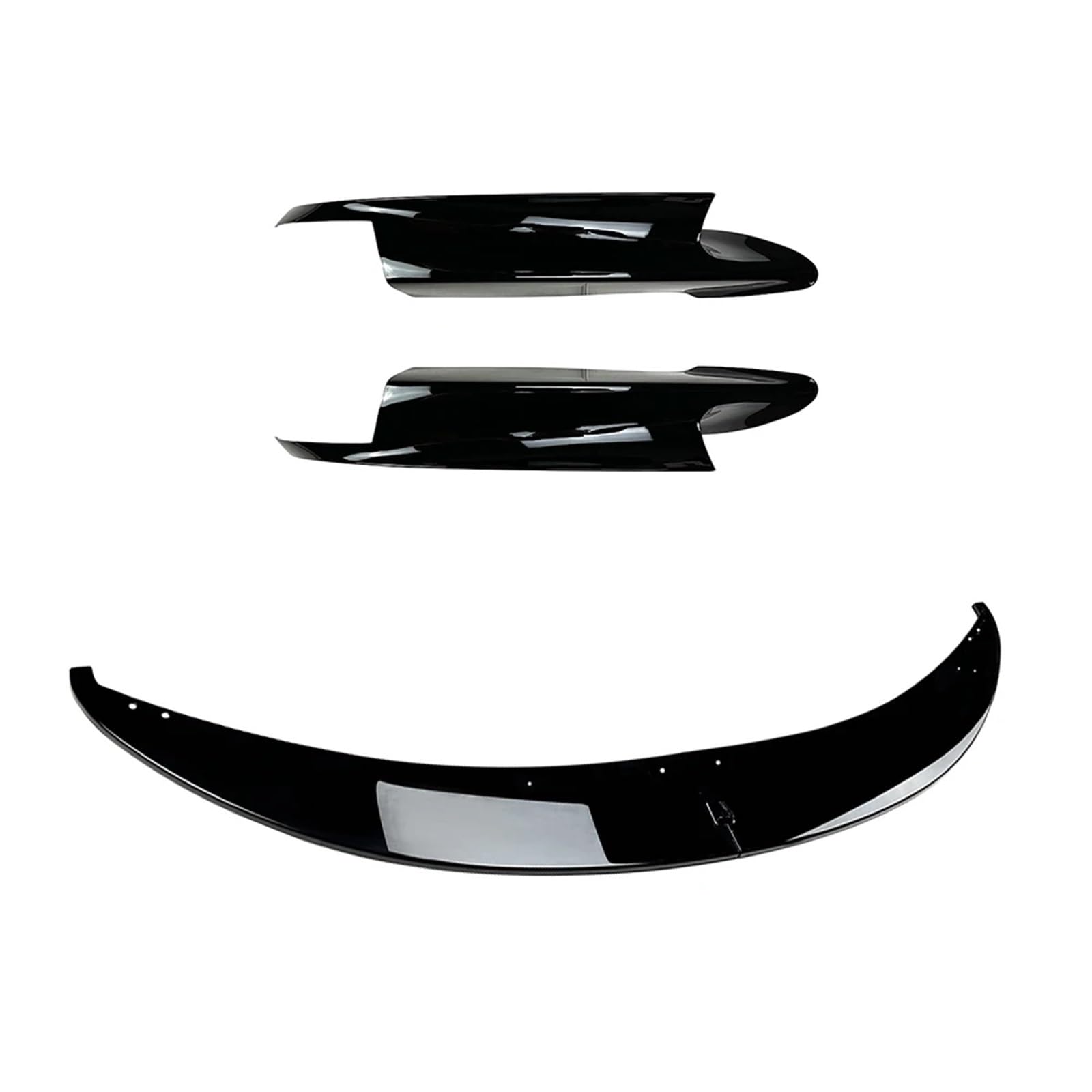 QILINGS Frontstoßstange Spoiler Für 3er M3 E90 E91 E92 E93 2006-2013 Frontspoilerlippe Splitter Diffusor Body Kits Spoiler Stoßstangenschutz Frontlippe Spoiler(Gloss Black Set) von QILINGS