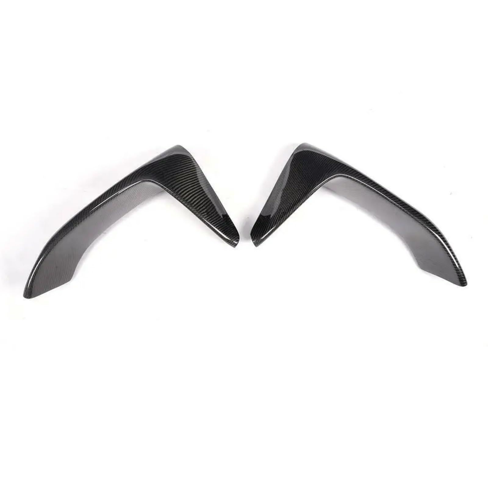 QILINGS Frontstoßstange Spoiler Für F80 M3 F82 F83 M4 Auto Front Stoßstange Splitter Lip Diffusor Körper Kit 2014-2020 Spoiler Schürzen Schutz Schutz Abdeckung Frontlippe Spoiler(Carbon Fiber Look) von QILINGS