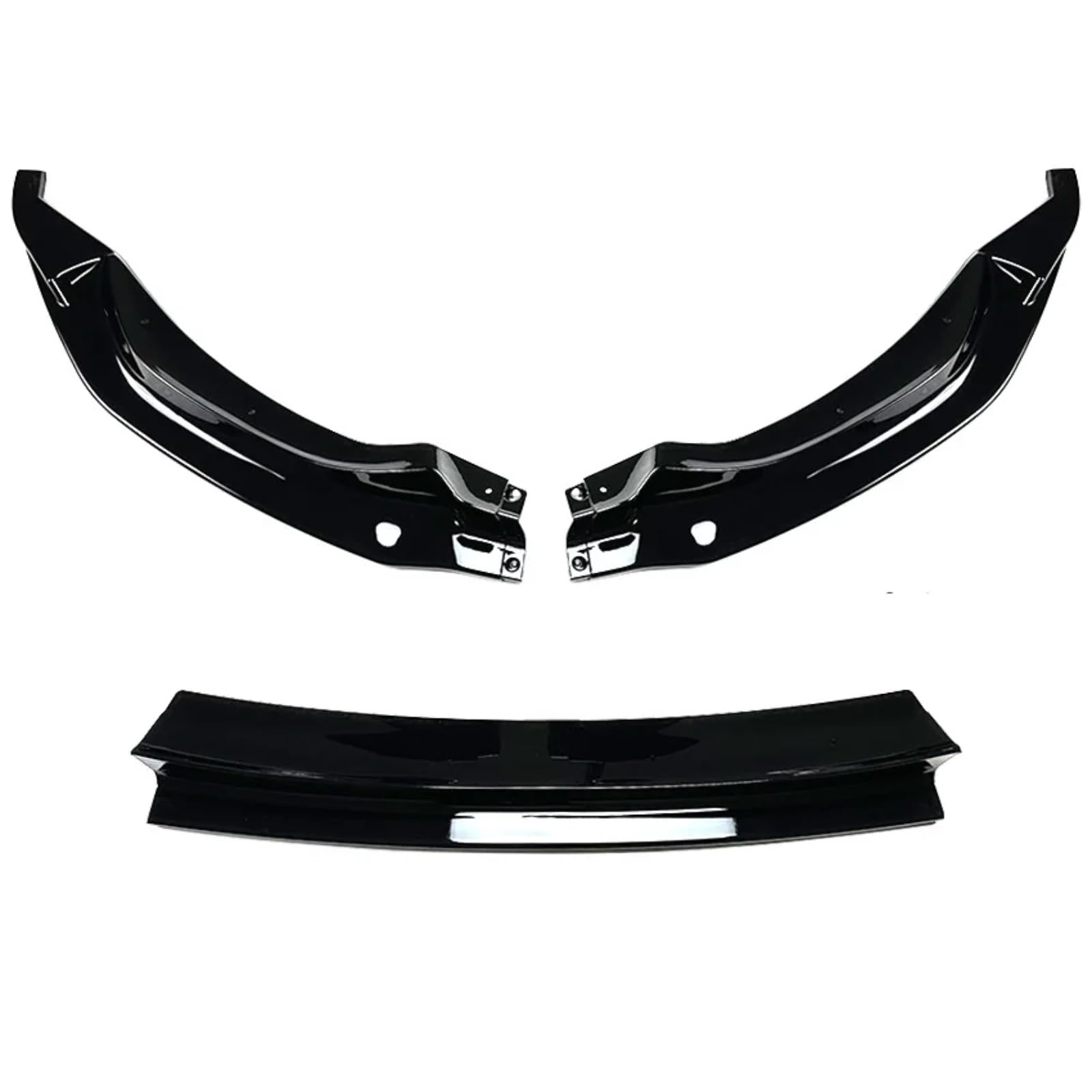 QILINGS Frontstoßstange Spoiler Für M3 F80 M4 F82 F83 Diffusor Splitter Abdeckung Körper Kits 2015-2020 Tuning Auto Vorderen Stoßfänger Lip Spoiler Splitter Frontlippe Spoiler(Gloss Black) von QILINGS