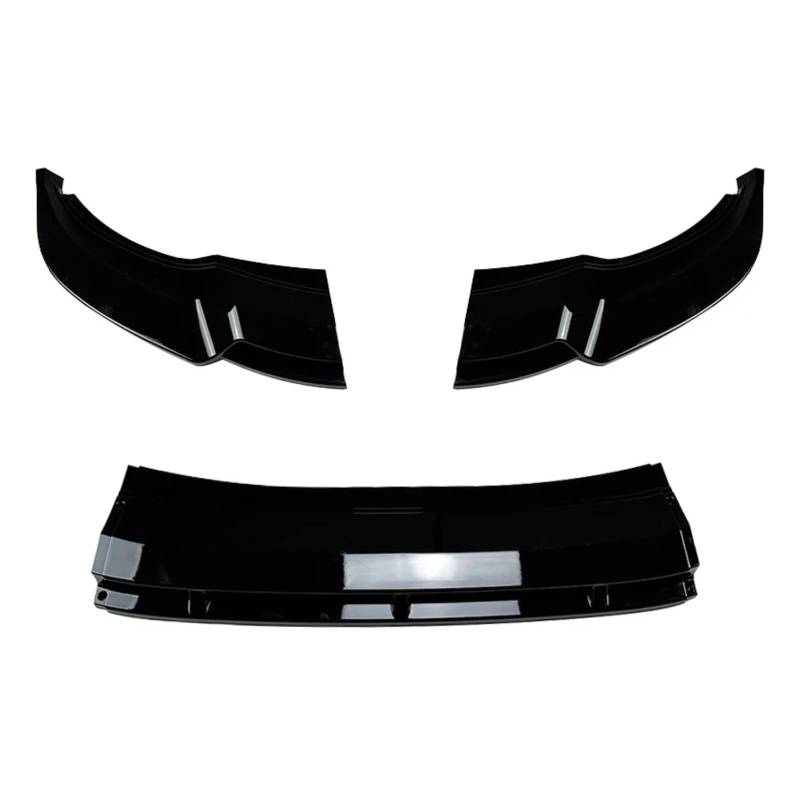 QILINGS Frontstoßstange Spoiler Für VW Für Tiguan Für 2021-2023 Auto Front Stoßstange Lip Splitter Diffusor Body Kit Spoiler Stoßstange Wache Schutz Dekoration Frontlippe Spoiler(Glossy Black) von QILINGS