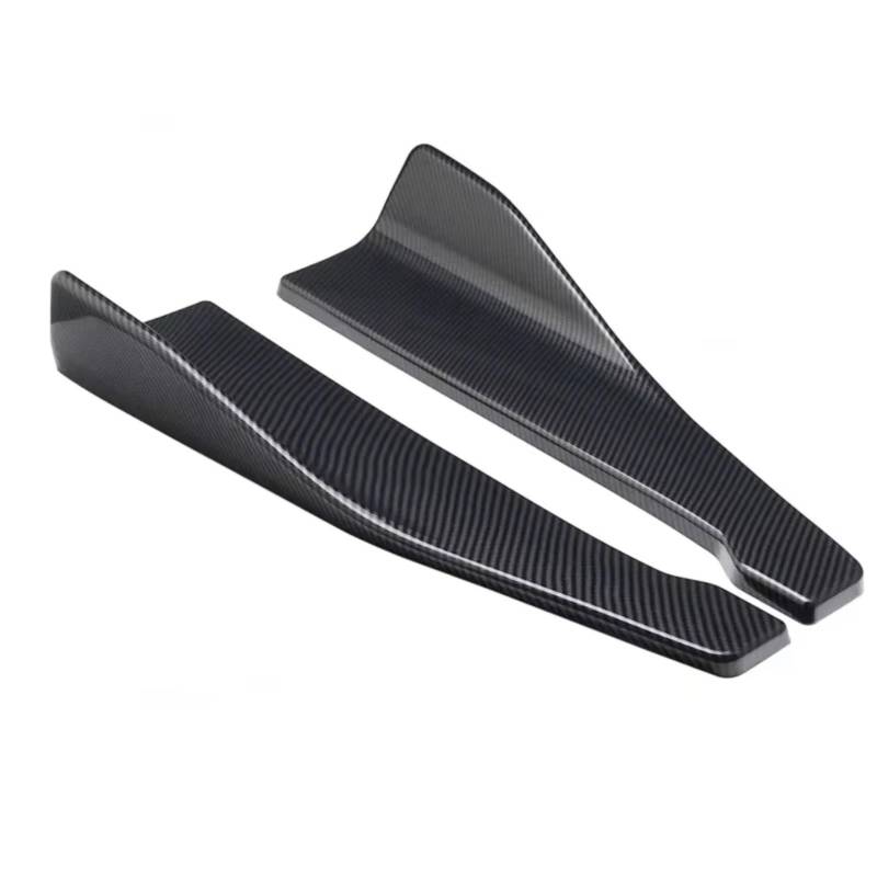 QILINGS Heckspoiler Für E90 E46 F20 F30 E39 G20 Universal Extension Protector Heckstoßstange Spoiler Diffusor Split 48CM Seitenschweller Kofferraumspoiler(Carbon) von QILINGS