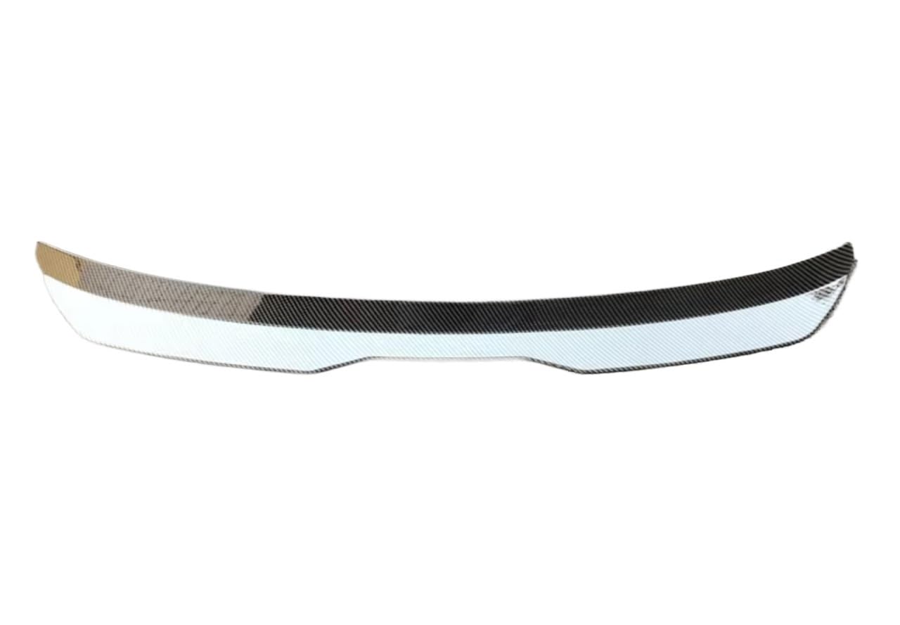 QILINGS Heckspoiler Für Ford Für Focus ST Spoiler MK3 2012-2018 Fließheck 4D Externe Kleine Spoiler Kappe Schwanz Textur Carbon Faser Flügel Kofferraumspoiler(Carbon Fiber Pattern) von QILINGS