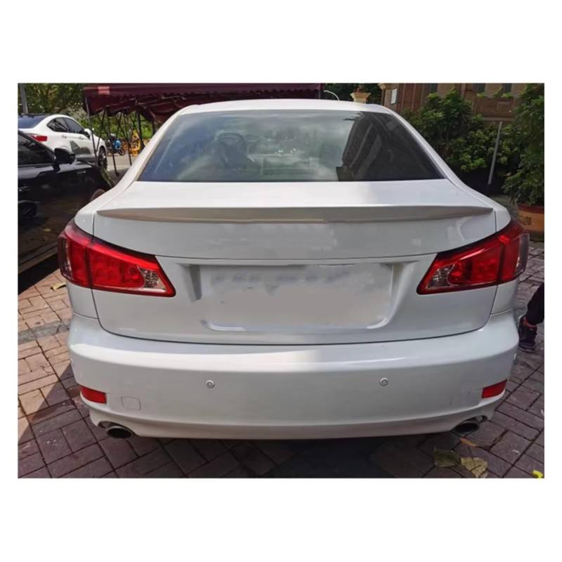 QILINGS Heckspoiler Für Lexus IST 2006-2012 IS250 IS300 IS350 Spoiler Flügel ABS Material Auto Hinten Flügel Primer Heckspoiler Kofferraumspoiler(Roof White) von QILINGS