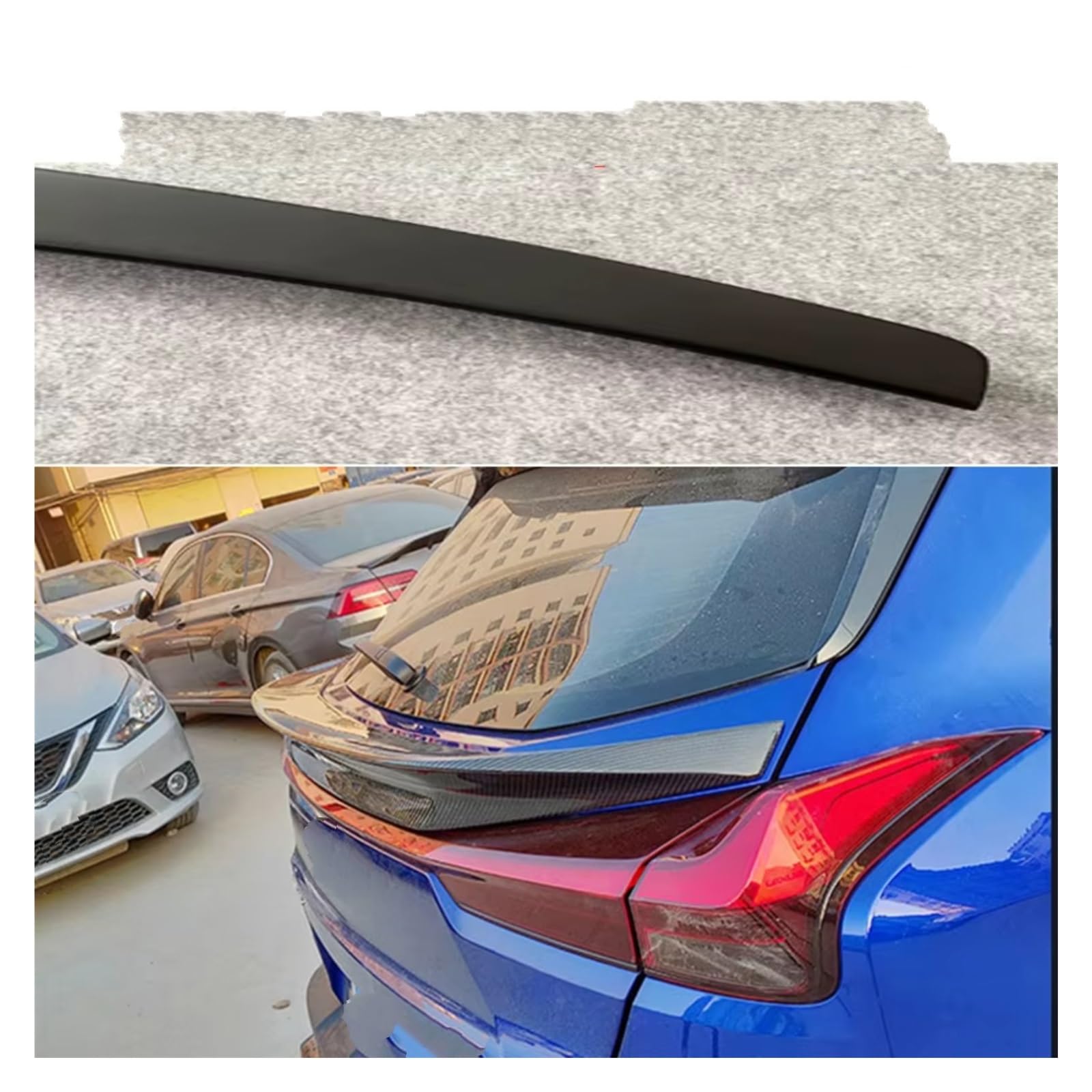 QILINGS Heckspoiler Für Lexus UX UX200 Für UX250h Für UX260h 2019 2020 2021 2022 Geschmiedet Carbon Fiber Hinten Stamm Dach Spoiler Kofferraumspoiler(Tail unpainted) von QILINGS