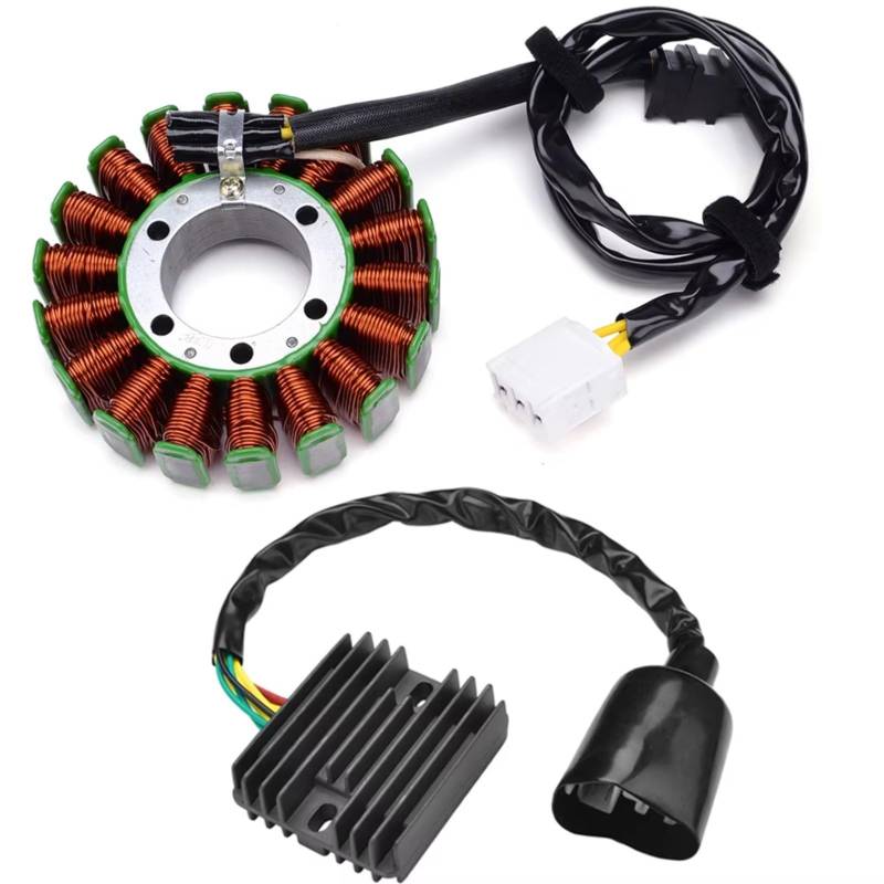 QILINGS Motorrad Stator Spule Für CBR900RR Für CBR954RR Für Fireblade 2002 2003 Stator Spule + Regler Gleichrichter Mit Dichtung Stator Zündspule(B) von QILINGS