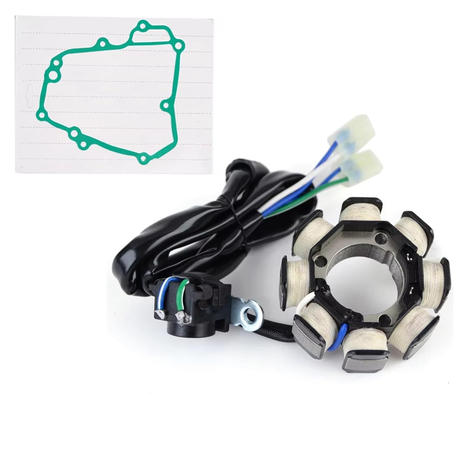 QILINGS Motorrad Stator Spule Für CRF150 Für CRF150R Für CRF150RB 2007-2023 Motorrad Stator Spule Dichtung, Magneto Abdeckung Stator Zündspule(B) von QILINGS