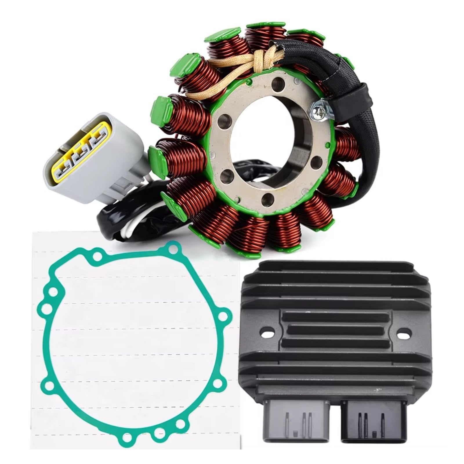 QILINGS Motorrad Stator Spule Für Kawasaki Für ZX1000 Für Ninja Für ZX10R Für ZX-10R 2008 2009 2010 Generator Stator Spule Spannungsreglergleichrichter Mit Dichtung Stator Zündspule von QILINGS