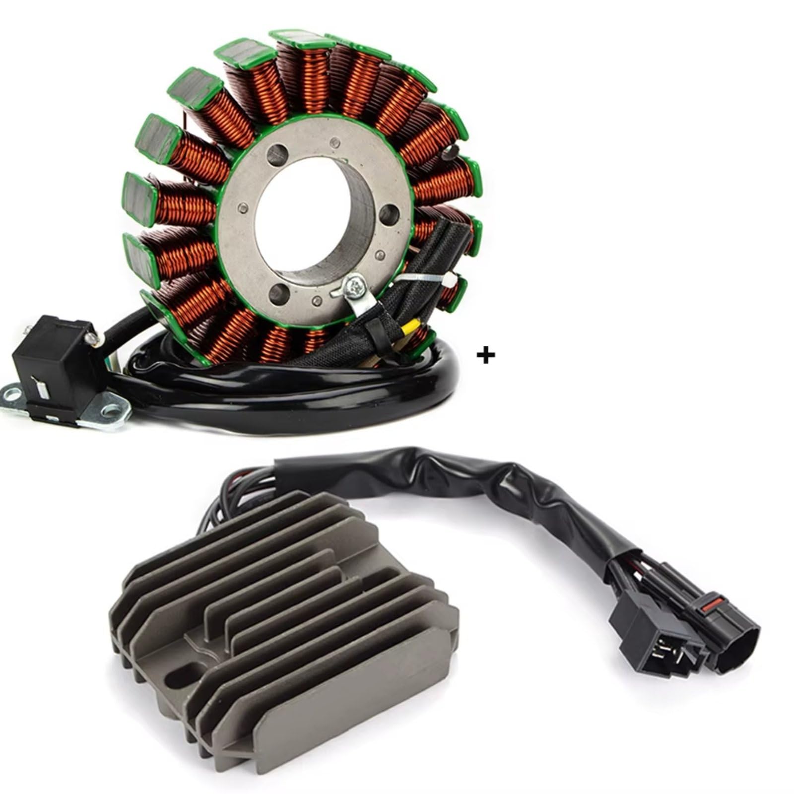 QILINGS Motorrad Stator Spule Für Suzuki Für DL650 Für V-Strom Für SV650 DL Für SV 650 2003-2012 Motorrad Stator Spule & Regler Rectifier Mit Dichtung Stator Zündspule(B) von QILINGS