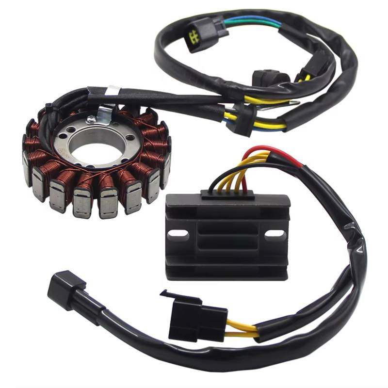 QILINGS Motorrad Stator Spule Für Suzuki Für DRZ400 Für DRZ400E Für DRZ400S Für DRZ400SM 32101-29F00 32800-29F00 Stator Spule + Gleichrichter Kit Stator Zündspule von QILINGS