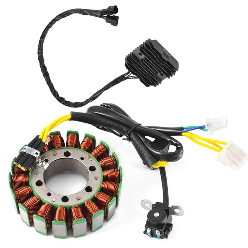 QILINGS Motorrad Stator Spule Für Suzuki Für GSX1300 Für B-König 1300 Für GSX1300R Für GSX1300 Für Hayabusa 1300 2008-2012 Regler Gleichrichter Motorrad Stator Spule Dichtung Stator Zündspule(B) von QILINGS