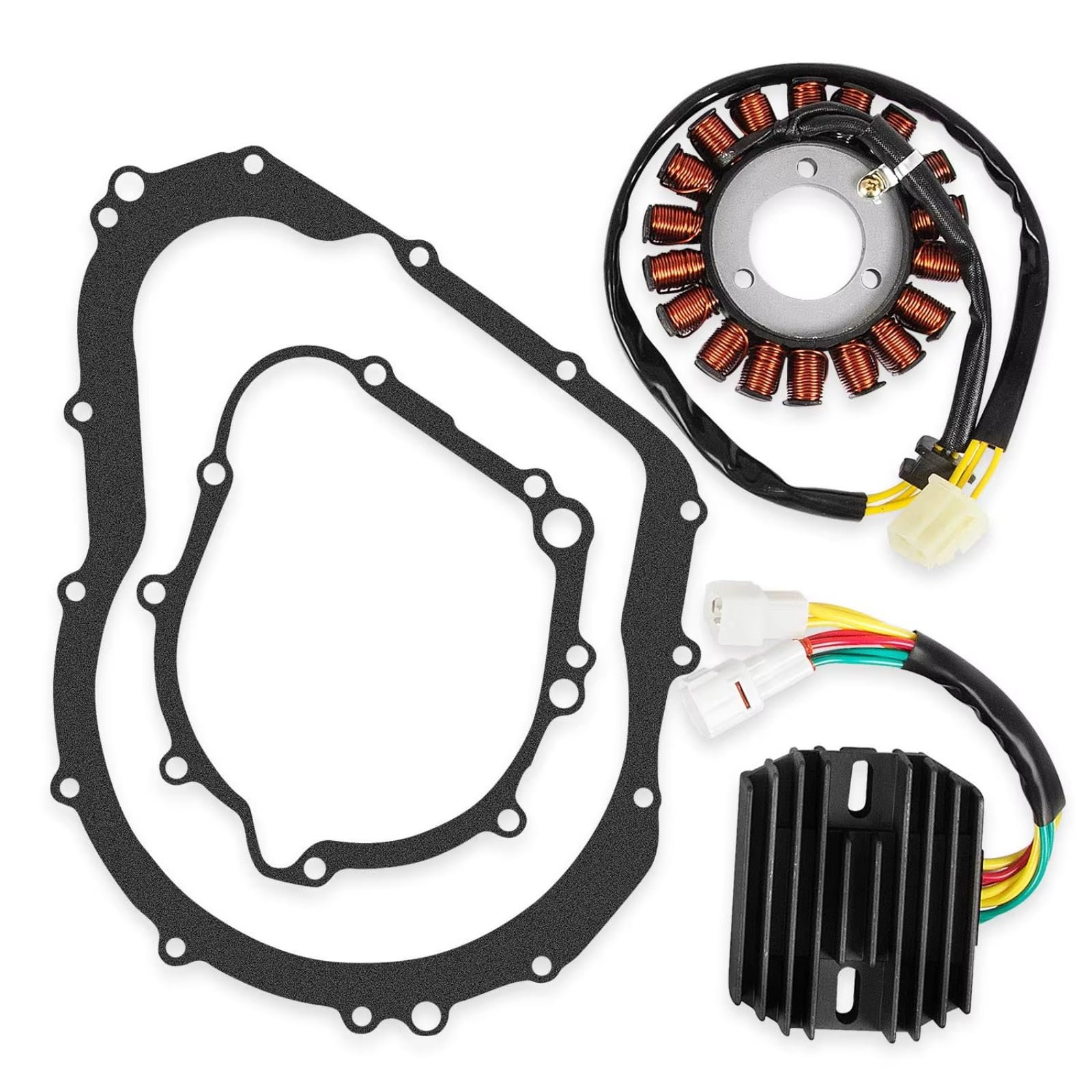 QILINGS Motorrad Stator Spule Für Suzuki Für GSXR 600 750 2006-2012 Stator Mit Regler Gleichrichter Mit Dichtung Kit Stator Zündspule von QILINGS