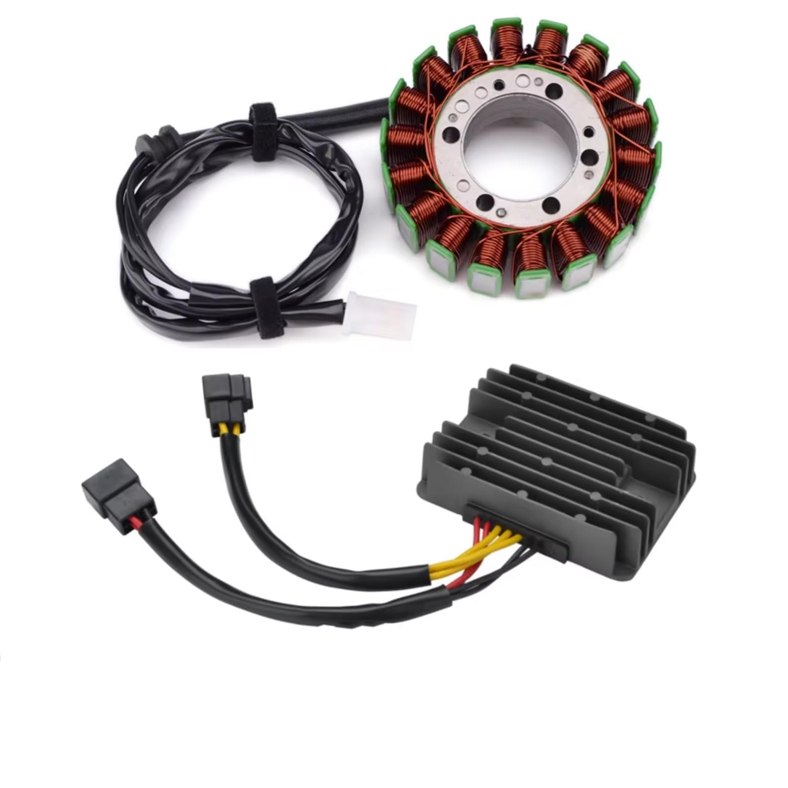 QILINGS Motorrad Stator Spule Für Triumph Für Tiger 955 Für Speed ​​Für Triple 1050 Für Sprint RS 955 Motorradregler Generator Statorspule Spannungsgleichrichter Stator Zündspule von QILINGS