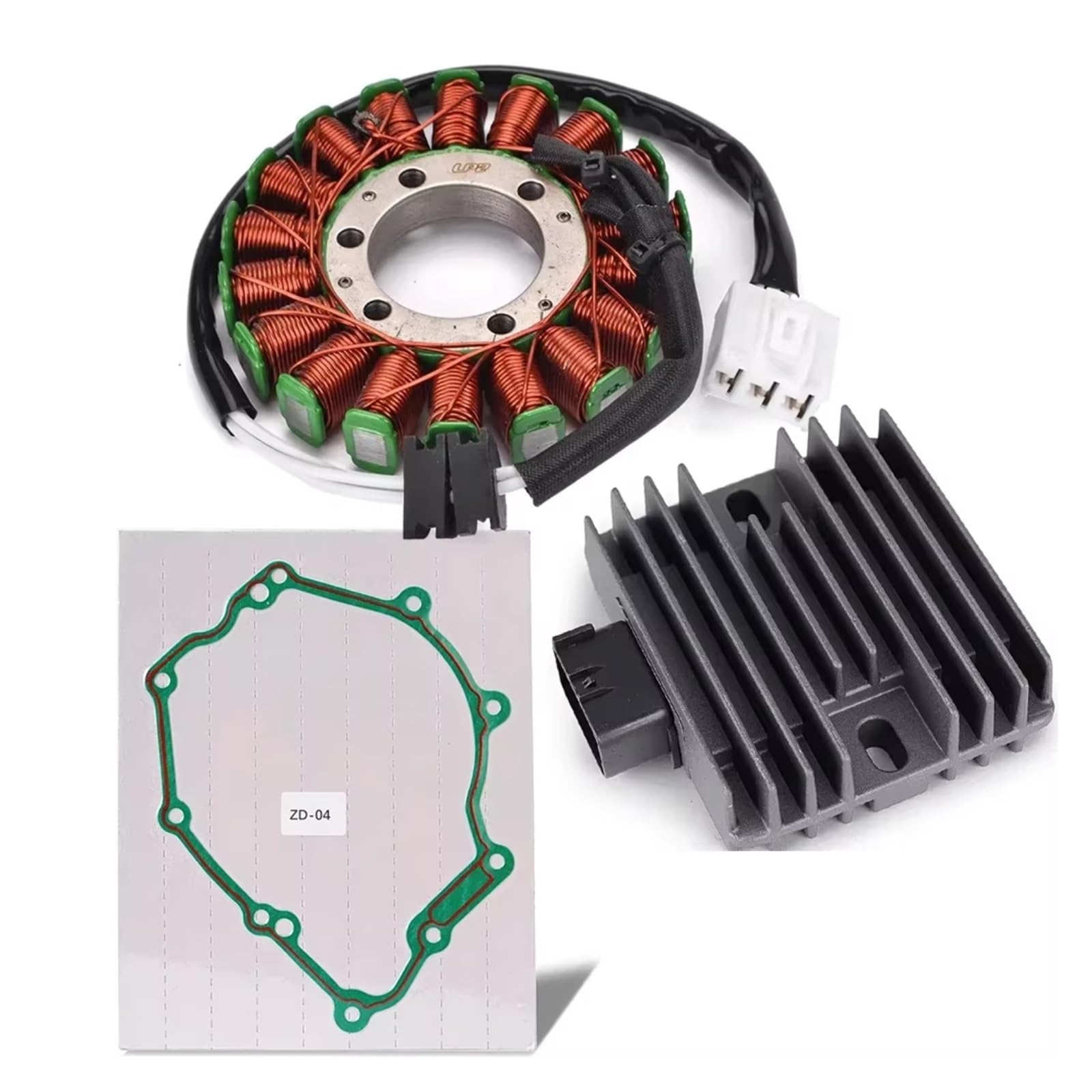 QILINGS Motorrad Stator Spule Für YZF R6 Für YZF-R6 2006-2016 2015 2014 2013 2012 2011 2010 2009 2008 2007 Regler Gleichrichter Stator Spule Stator Zündspule(B) von QILINGS