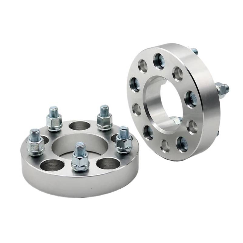 Raddistanzscheiben Für Suzuki Für Jimny Für Vitara 1998-2004 Rad Spacer Adapter 2 Stück PCD 5x139,7 CB 108mm Spurverbreiterungen(2PCS 50mm Silver) von QILINGS