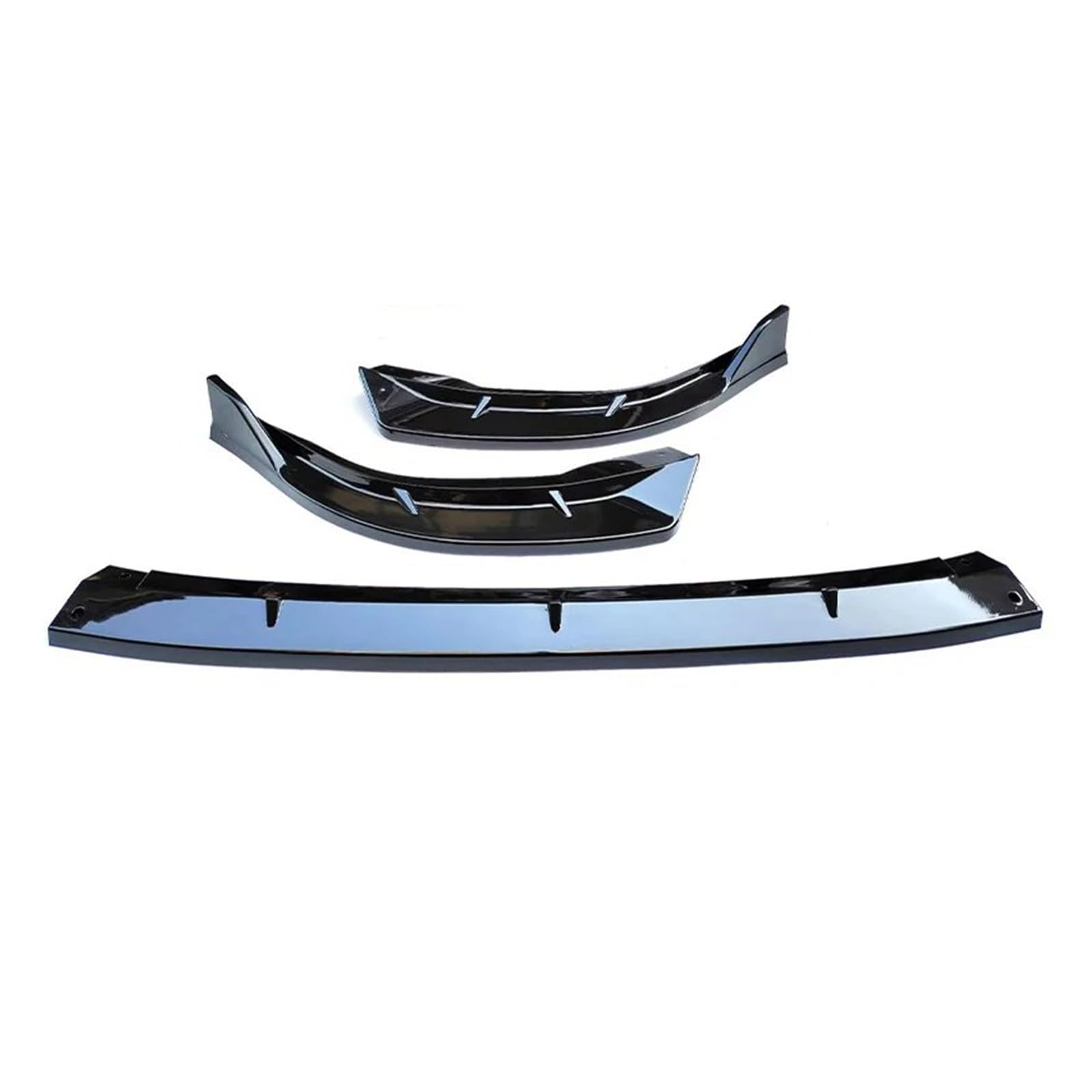 Auto Frontstoßstange Splitter Spoiler 3 Stücke Für Civic Für 8th 2006 2007 2008 2009 2010 2011 Auto Vorderen Stoßfänger Lip Spoiler Splitter Diffusor Zubehör Körper Kits(Gloss Black) von QILTON