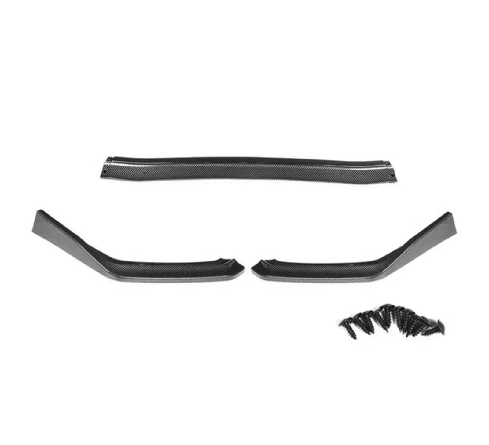 Auto Frontstoßstange Splitter Spoiler 3 Stücke Für Subaru Für WRX Für STI 2015 2016 2017 2018 2019 Auto Front Stoßstange Splitter Lippe Kinn Spoiler Diffusor Stoßstange Body Kit(Carbon Look) von QILTON