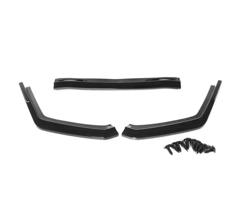 Auto Frontstoßstange Splitter Spoiler 3 Stücke Für Subaru Für WRX Für STI 2015 2016 2017 2018 2019 Auto Front Stoßstange Splitter Lippe Kinn Spoiler Diffusor Stoßstange Body Kit(Glossy Black) von QILTON