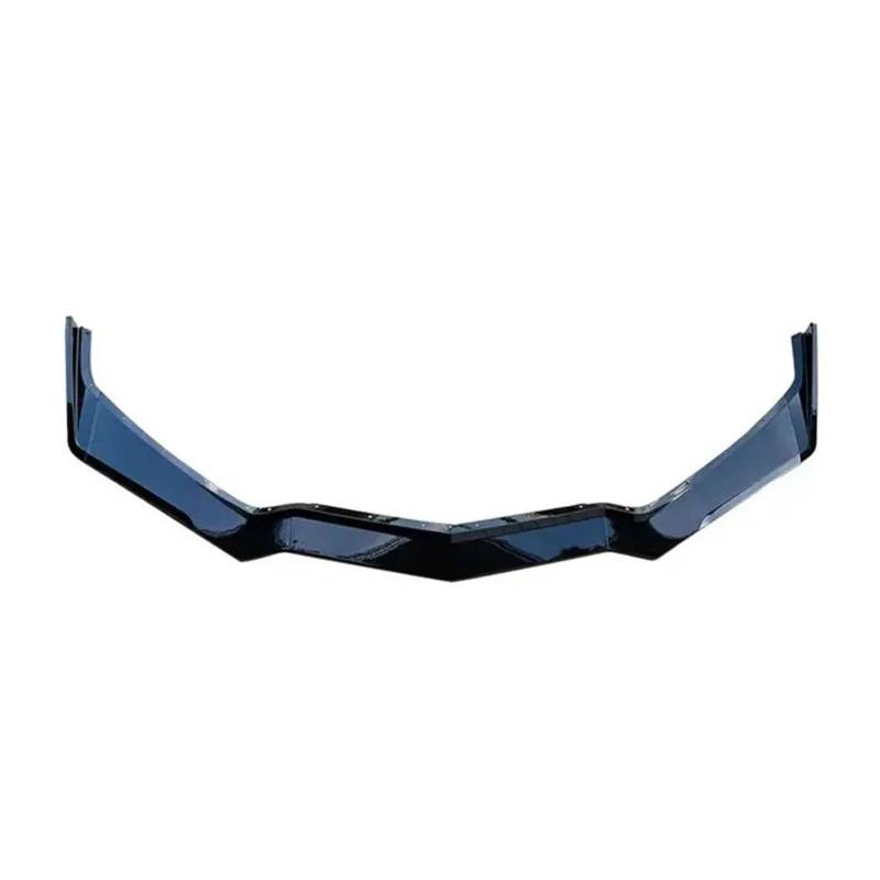 Auto Frontstoßstange Splitter Spoiler 5 STÜCKE Für Chevrolet Für Corvette Für C8 2020 2021 2022 Auto Vorderen Stoßfänger Lip Spoiler Diffusor Splitter Carbon Look(Gloss Black) von QILTON