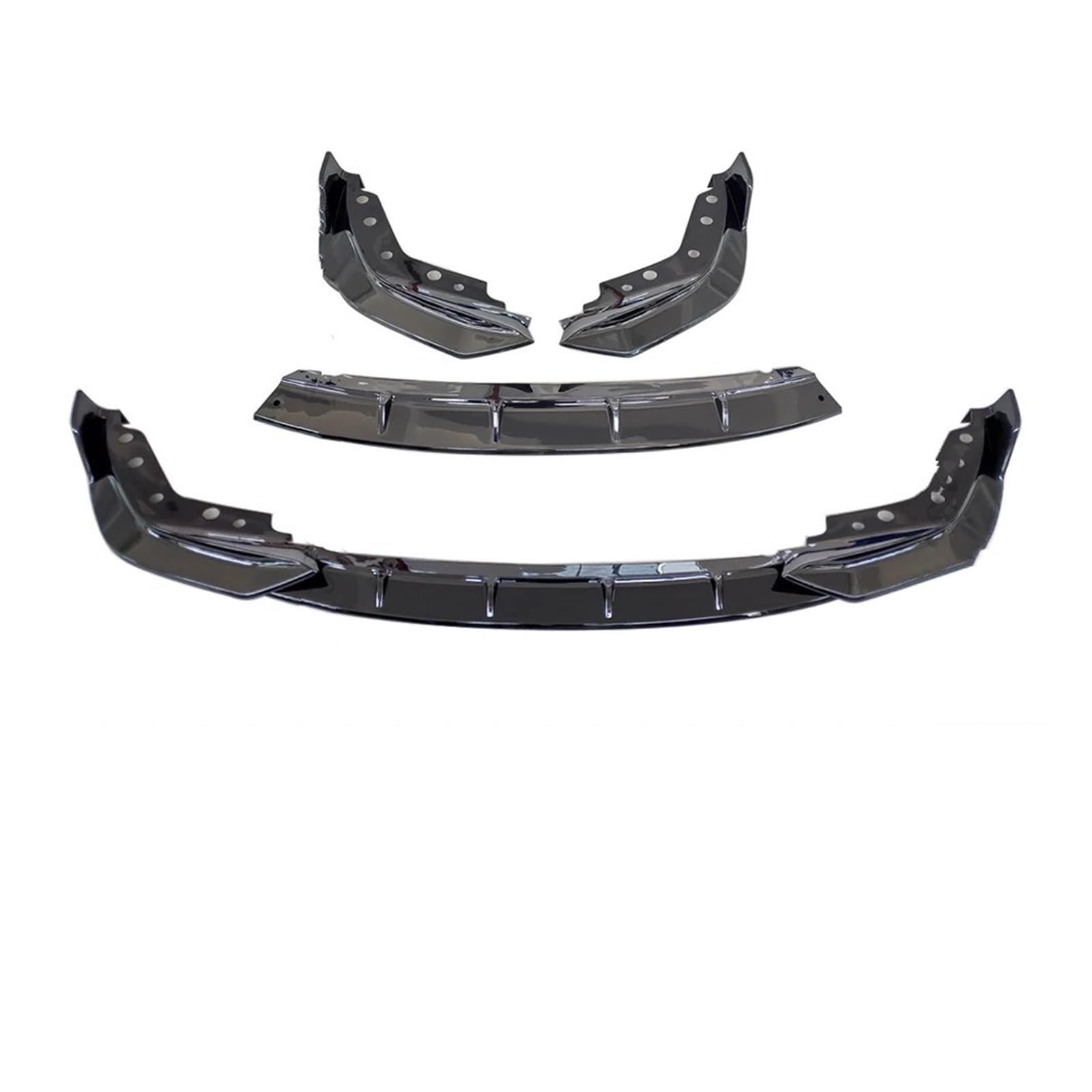 Auto Frontstoßstange Splitter Spoiler Für 3er-Serie Für G20 Für G21 Für G28 2019 2020 2021 2022 Frontstoßstange Lippe Kinn Splitter Tuning Body Kit Spoiler(Glossy Black) von QILTON