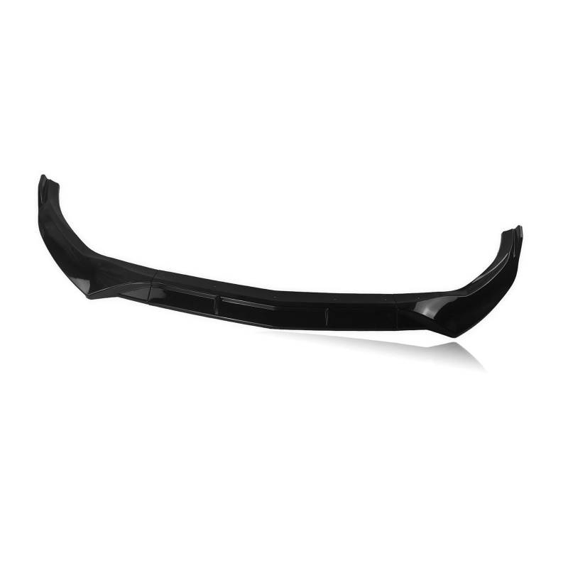 Auto Frontstoßstange Splitter Spoiler Für Benz Für W212 Für E250 Für E350 Für E400 Für E550 Für Limousine 2013 2014 2015 Auto Frontspoilerlippe Splitter Blade Auspuff(Gloss Black) von QILTON